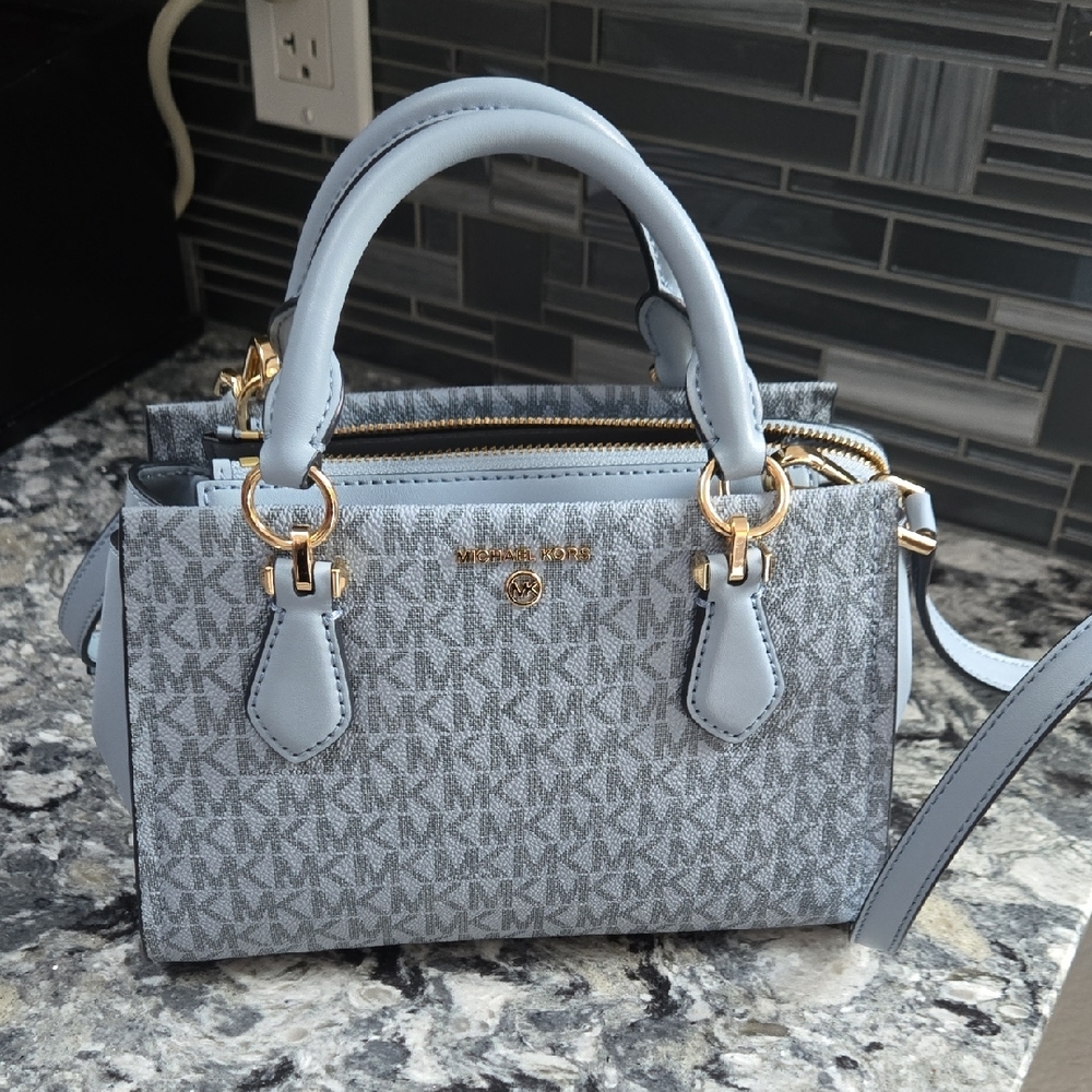 Michael Kors Blue Satchel Bag